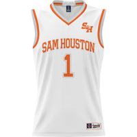 #1 Sam Houston State Bearkats GameDay Greats Replica Lightweight Basketball Jersey - White