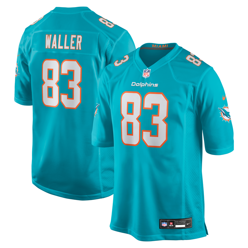 Miami Dolphins Darren Waller Nike Aqua Team Game Jersey