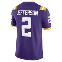 Justin Jefferson LSU Tigers Nike Player Game Jersey - Purple