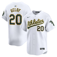 Athletics Zack Gelof Nike White Home Limited Player Jersey