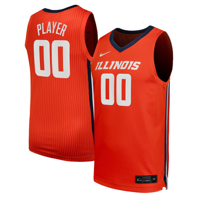 Illinois Fighting Illini Nike NIL Pick-A-Player Basketball Replica Jersey - Orange