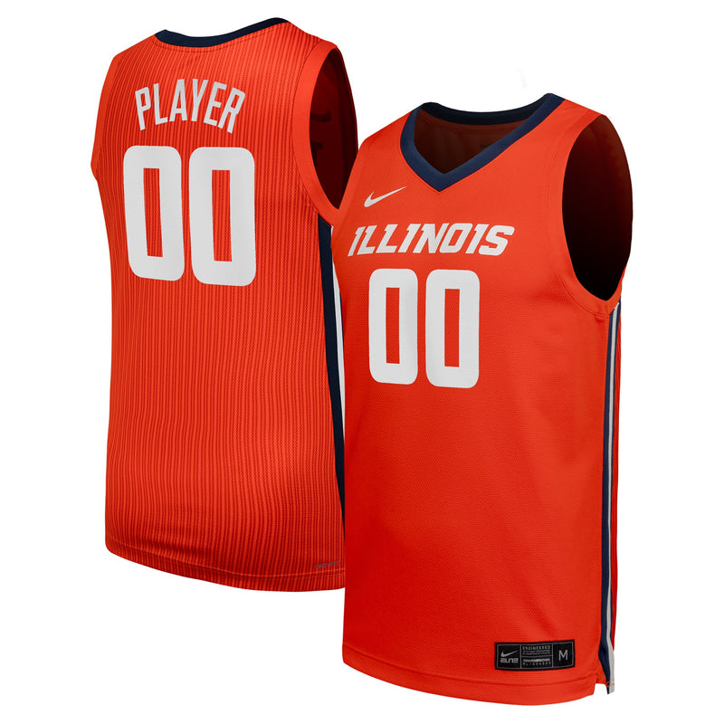 Illinois Fighting Illini Nike NIL Pick-A-Player Basketball Replica Jersey - Orange