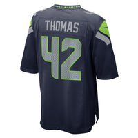 Seattle Seahawks Drake Thomas Nike College Navy Game Jersey