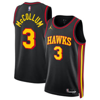 Atlanta Hawks Jordan Brand Statement Edition Swingman Jersey - Black - CJ McCollum