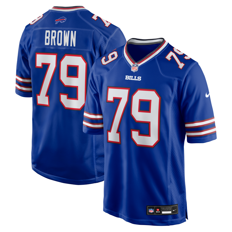 Buffalo Bills Ruben Brown Nike Royal Game Retired Player Jersey