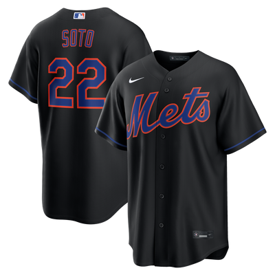 New York Mets Juan Soto Nike Black Alternate Replica Jersey