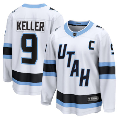 Utah Mammoth Clayton Keller Fanatics White Away Breakaway Player Jersey