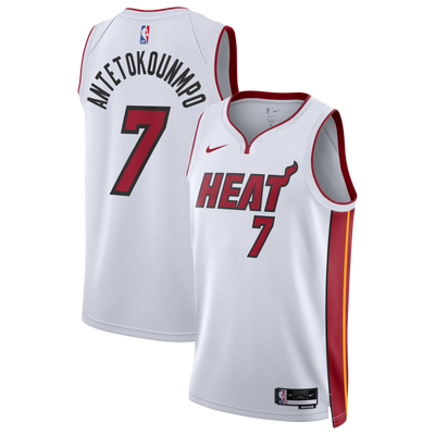 Miami Heat Nike Association Edition Swingman Jersey - White - Giannis Antetokounmpo