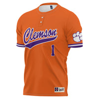 GameDay Greats #1 Orange Clemson Tigers Lightweight Softball Jersey