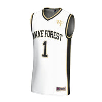 #1 Wake Forest Demon Deacons GameDay Greats Lightweight Basketball Fashion Jersey - White