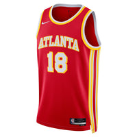 Atlanta Hawks Nike Icon Edition Swingman Jersey - Red - Mouhamed Gueye -