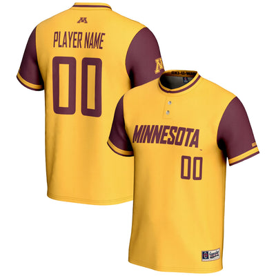 Minnesota Golden Gophers GameDay Greats NIL Pick-A-Player Lightweight Softball Jersey – Gold