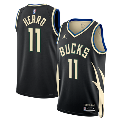 Milwaukee Bucks Jordan Brand Statement Edition Swingman Jersey - Hunter Green - Tyler Herro