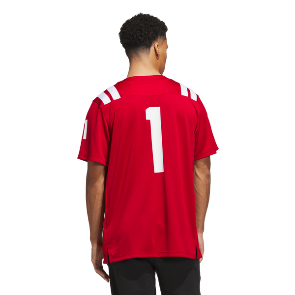 #1 Nebraska Huskers adidas Home Premier Jersey - Scarlet