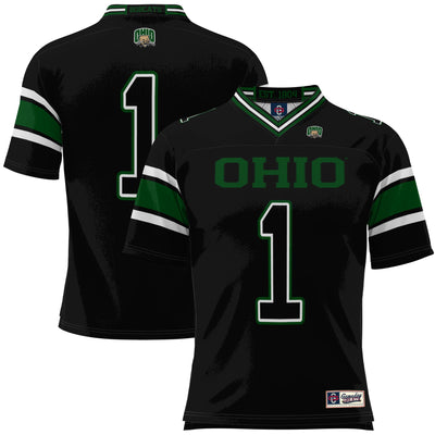 #1 Ohio Bobcats GameDay Greats Football Jersey - Black
