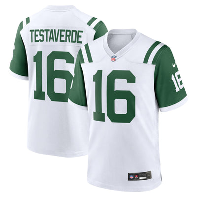New York Jets Vinny Testaverde Nike White Retired Player Alternate Game Jersey