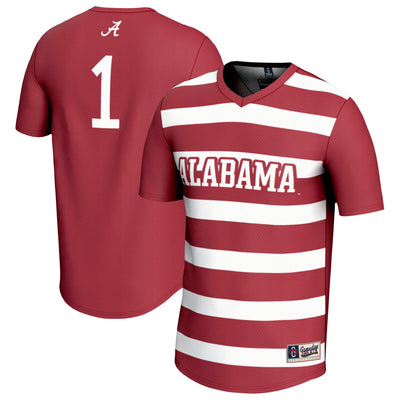 GameDay Greats #1 Crimson Alabama Crimson Tide Lightweight Soccer Fashion Jersey