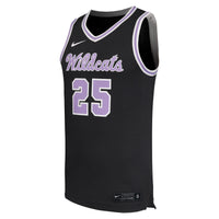 #25 Kansas State Wildcats Nike Replica Basketball Jersey - Black