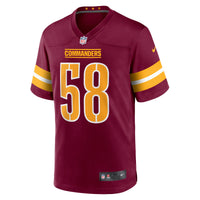 Washington Commanders Jordan Magee Nike Burgundy Game Jersey
