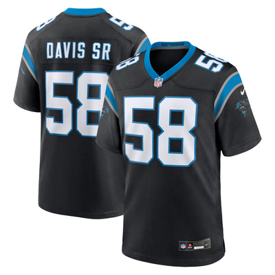 Carolina Panthers Thomas Davis Sr. Nike Black Team Retired Game Jersey
