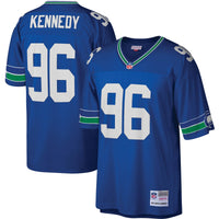 Seattle Seahawks Cortez Kennedy Mitchell & Ness Royal Legacy Replica Jersey
