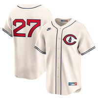 Chicago Cubs Seiya Suzuki Nike Cream Throwback Cooperstown Collection Limited Jersey