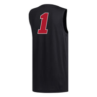 #1 Louisville Cardinals adidas Replica Basketball Jersey - Black