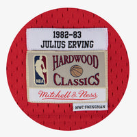Philadelphia 76ers Mitchell & Ness Julius Erving 1982 Swingman Road Authentic Jersey - Scarlet