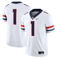 #1 Arizona Wildcats Nike Road Game Football Jersey - White