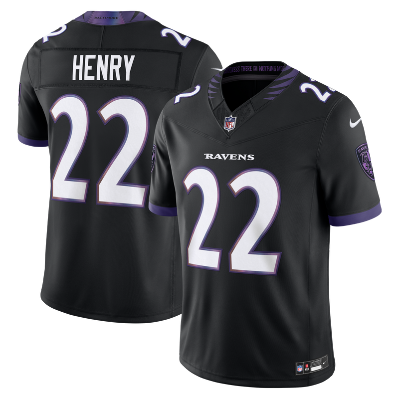Baltimore Ravens Derrick Henry Nike Black Alternate Alternate Vapor F.U.S.E. Stitched Limited Jersey
