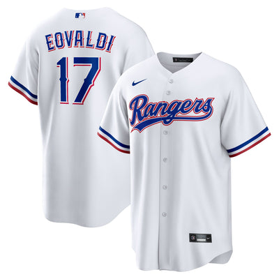 Texas Rangers Nathan Eovaldi Nike White Home Replica Player Jersey