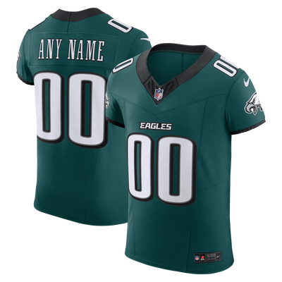Philadelphia Eagles Nike Midnight Green Vapor F.U.S.E. Elite Custom Jersey