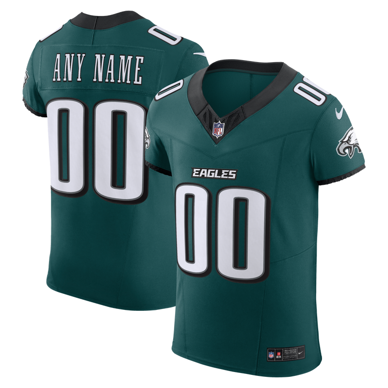 Philadelphia Eagles Nike Midnight Green Vapor F.U.S.E. Elite Custom Jersey