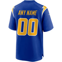 Los Angeles Chargers Nike Royal Alternate Custom Game Jersey