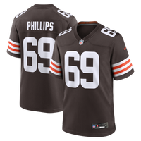 Cleveland Browns Tyre Phillips Nike Brown Team Game Jersey