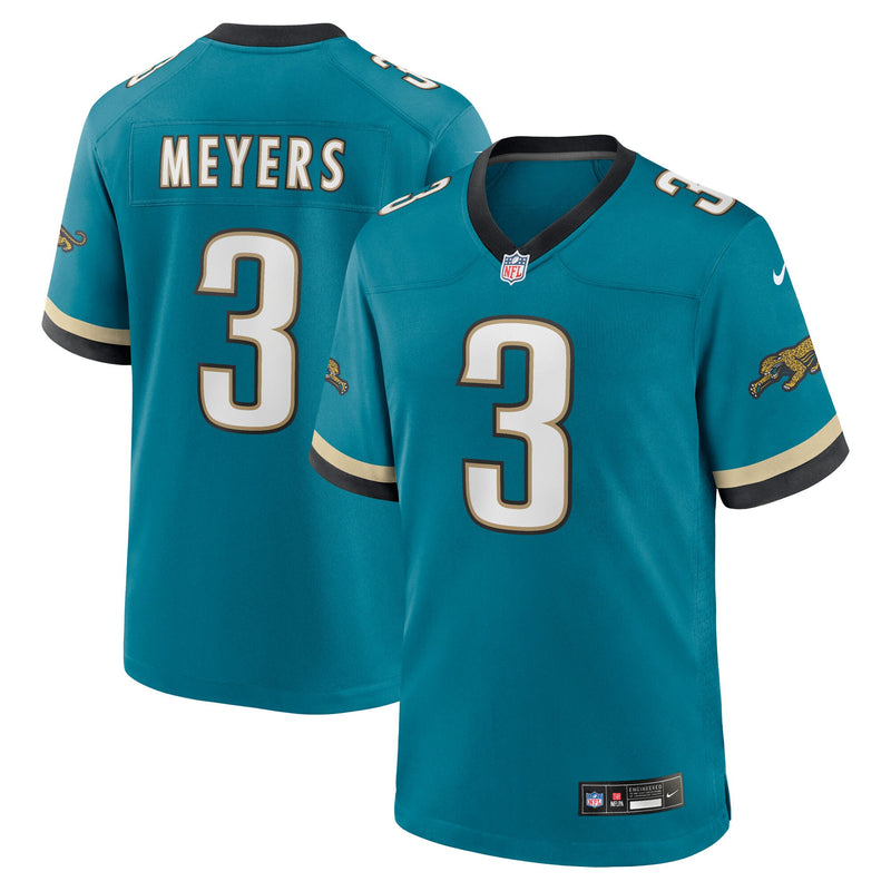 Jacksonville Jaguars Jakobi Meyers Nike Teal Alternate 2 Prowler Throwback Game Jersey