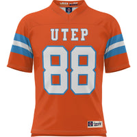 #88 UTEP Miners GameDay Greats Throwback Football Jersey - Orange
