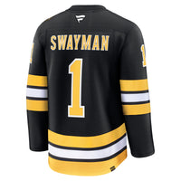 Boston Bruins Jeremy Swayman Fanatics Black Home Premium Jersey