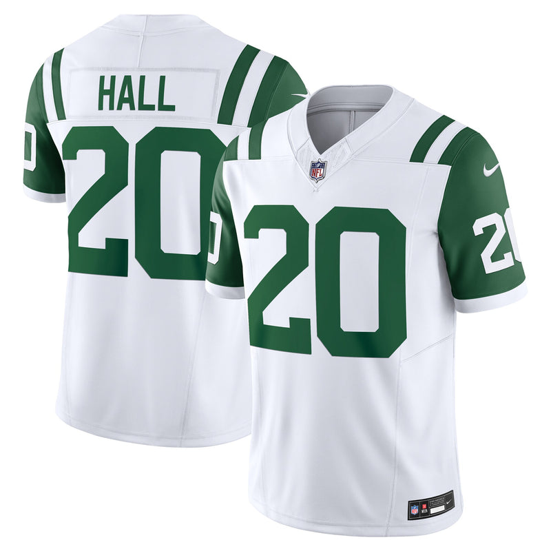 New York Jets Breece Hall Nike White Classic Alternate Vapor F.U.S.E. Limited Jersey