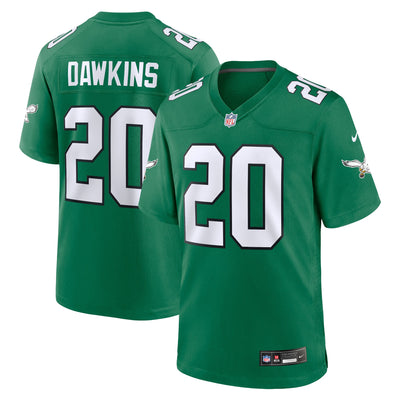 Philadelphia Eagles Brian Dawkins Nike Kelly Green Alternate Retired Player Game Jersey