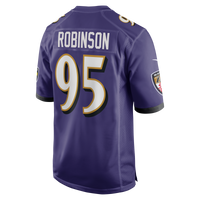 Baltimore Ravens Tavius Robinson Nike Purple Team Game Jersey