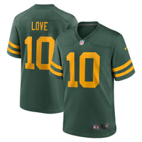 Green Bay Packers Jordan Love Nike Green Alternate Game Jersey