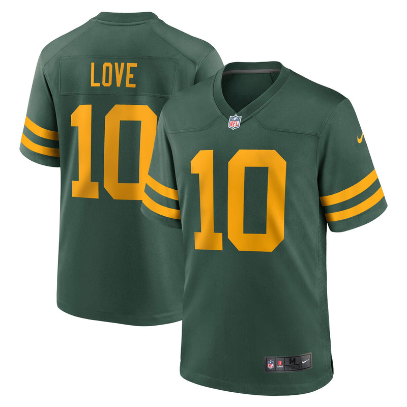 Green Bay Packers Jordan Love Nike Green Alternate Game Jersey