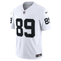 Las Vegas Raiders Brock Bowers Nike White Vapor F.U.S.E. Limited Jersey