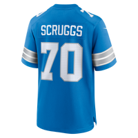 Detroit Lions Juice Scruggs Nike Blue Team Game Jersey