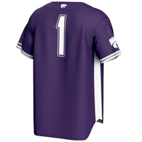 #1 Kansas State Wildcats GameDay Greats Lightweight Baseball Jersey - Purple