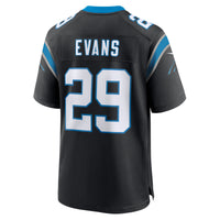 Carolina Panthers Akayleb Evans Nike Black Team Game Jersey
