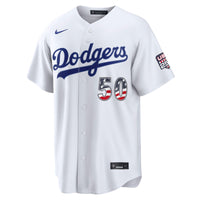 Fourth of July Los Angeles Dodgers Mookie Betts Nike White USA 250 Stadium Jersey