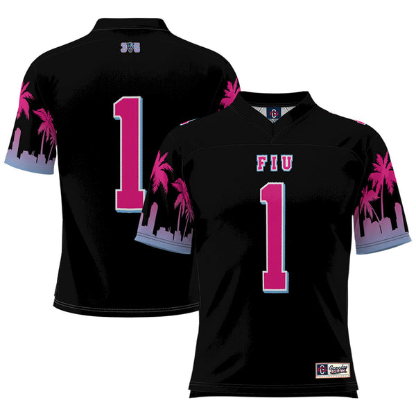 #1 FIU Panthers GameDay Greats Miami Vice Football Jersey - Black