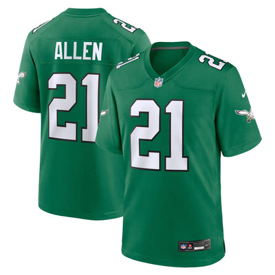 Philadelphia Eagles Eric Allen Nike Kelly Green Retired Player Alternate Game Jersey